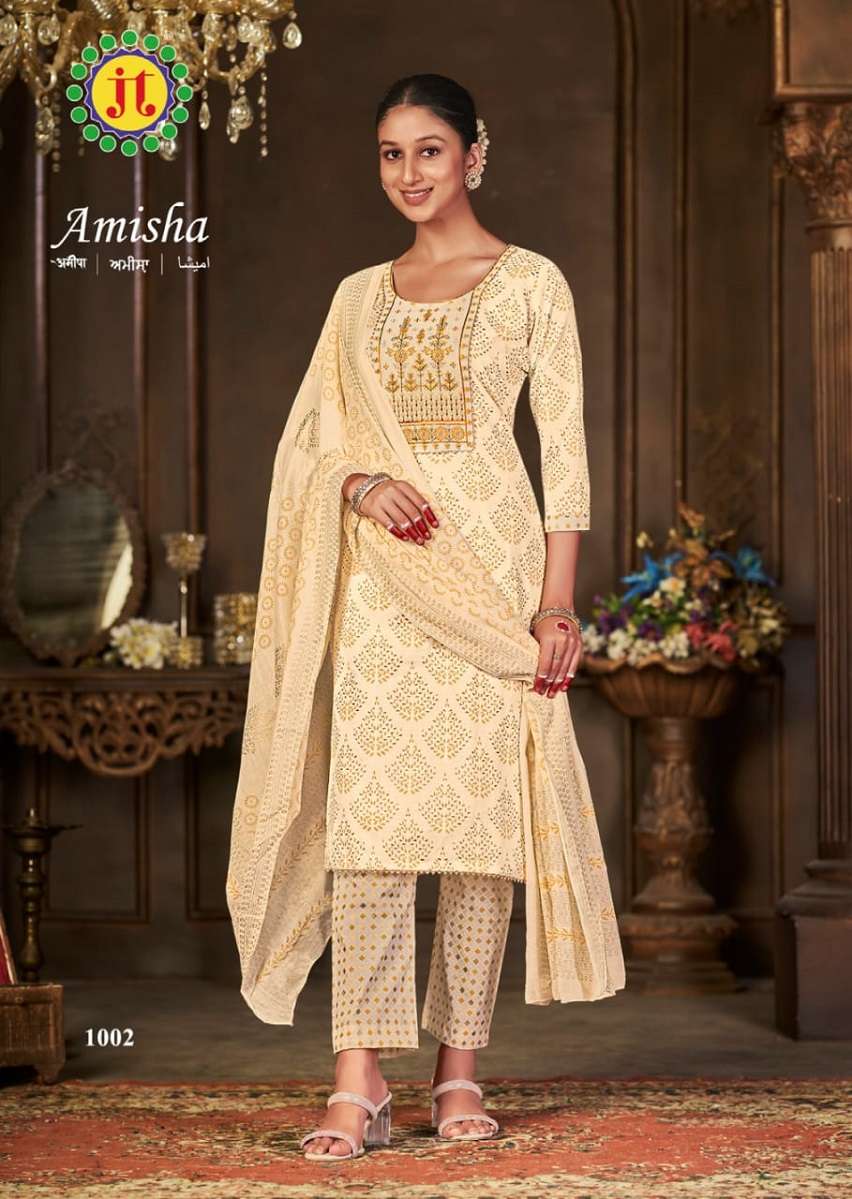 JT Amisha – Kurti Pant With Dupatta - Wholesale Catalog