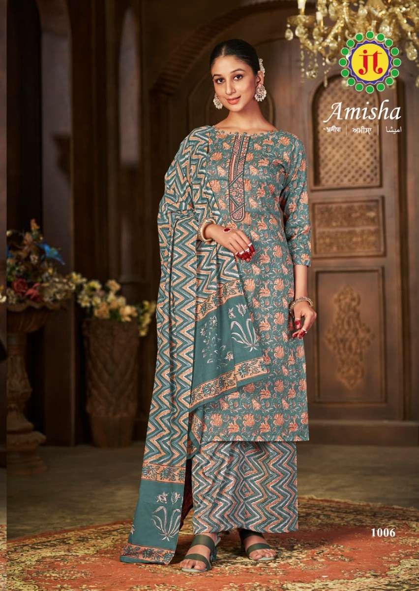 JT Amisha – Kurti Pant With Dupatta - Wholesale Catalog