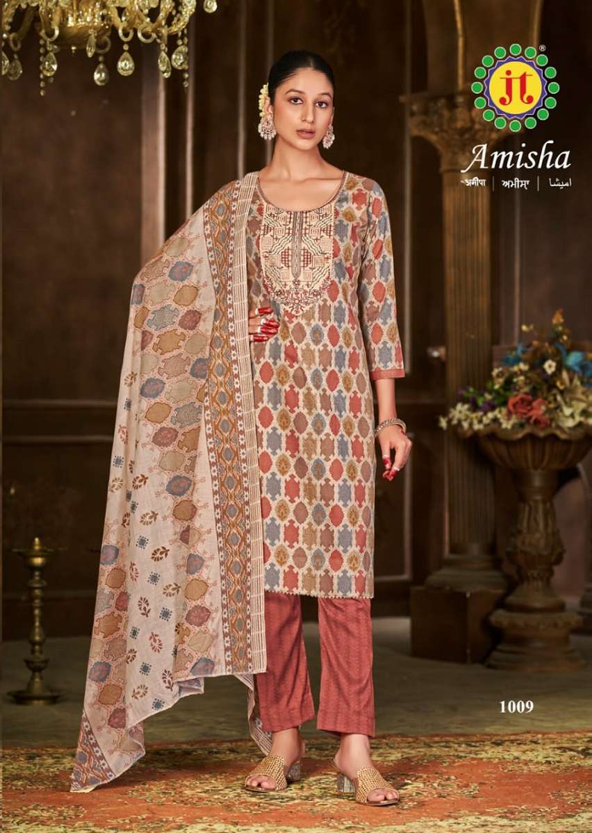 JT Amisha – Kurti Pant With Dupatta - Wholesale Catalog