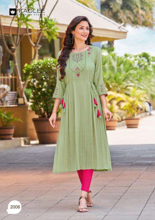 KADLEE Inayat Rayon Kurti Wholesale catalog