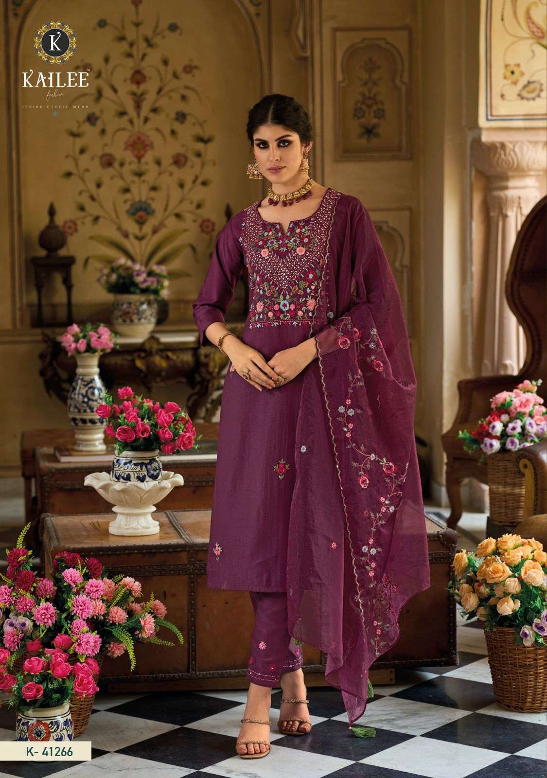 KAILEE FASHION KANTHA VOL-2 KURTI WHOLESALE CATALOG