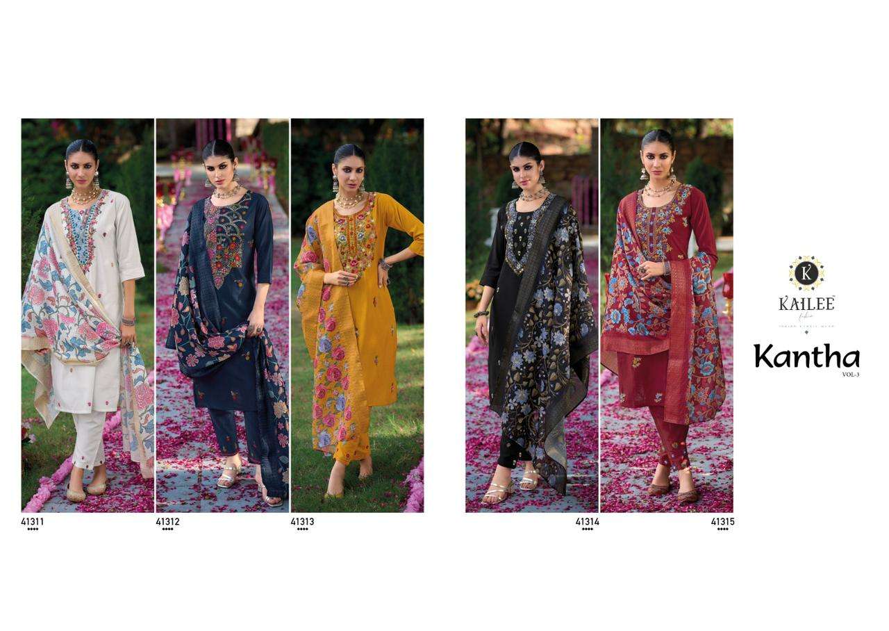 KAILEE FASHION KANTHA VOL-3 Kurti Wholesale catalog