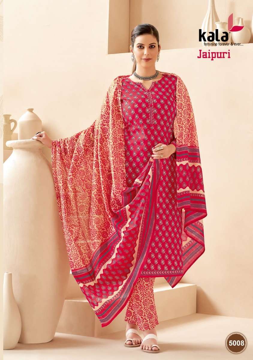 Kala Jaipuri Vol-3 – Kurti Pant With Dupatta - Wholesale Catalog