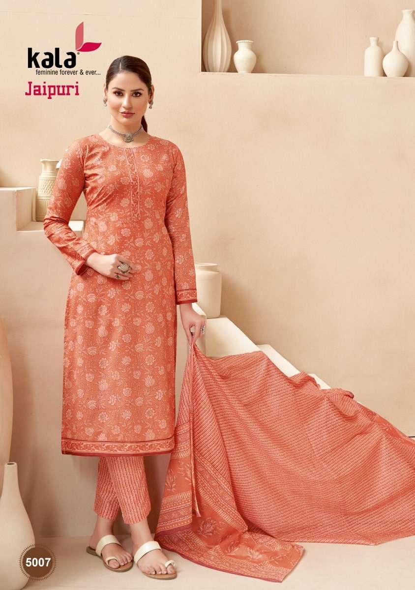 Kala Jaipuri Vol-3 – Kurti Pant With Dupatta - Wholesale Catalog
