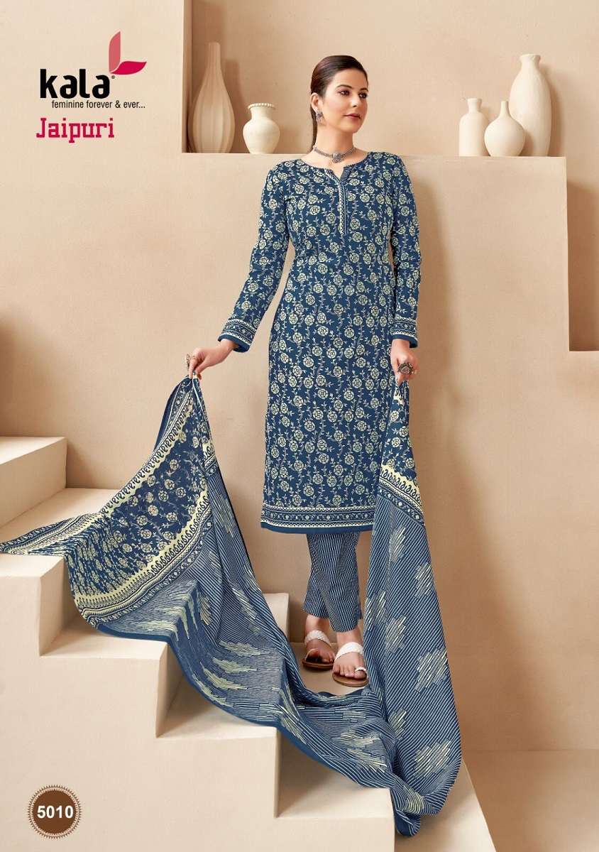 Kala Jaipuri Vol-3 – Kurti Pant With Dupatta - Wholesale Catalog