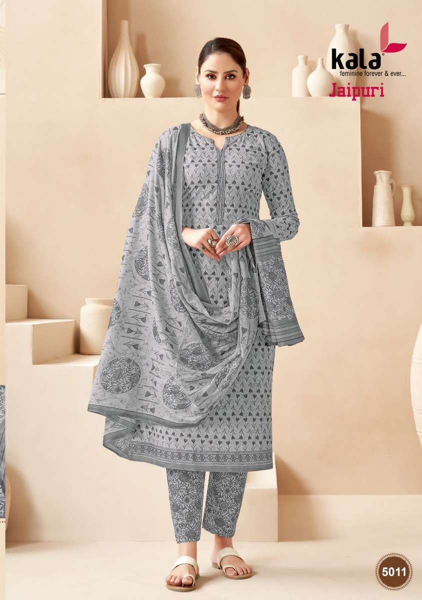 Kala Jaipuri Vol-3 – Kurti Pant With Dupatta - Wholesale Catalog