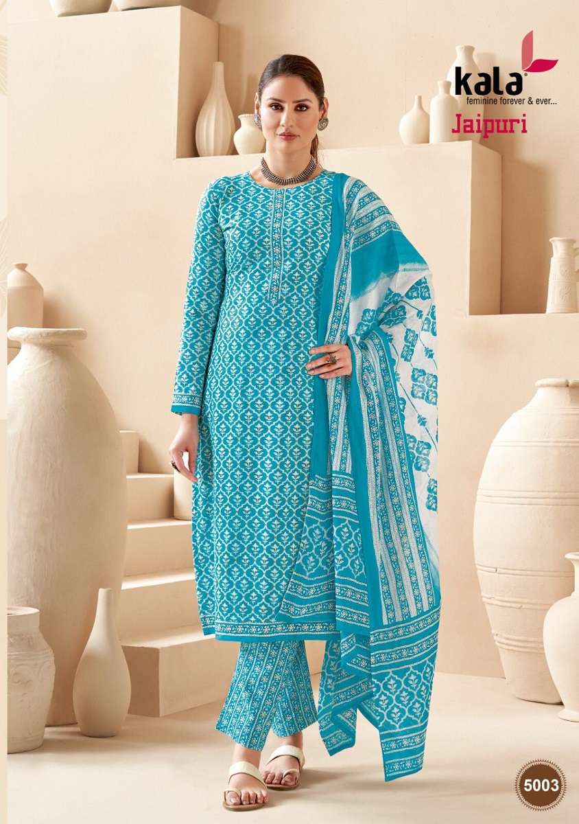 Kala Jaipuri Vol-3 – Kurti Pant With Dupatta - Wholesale Catalog