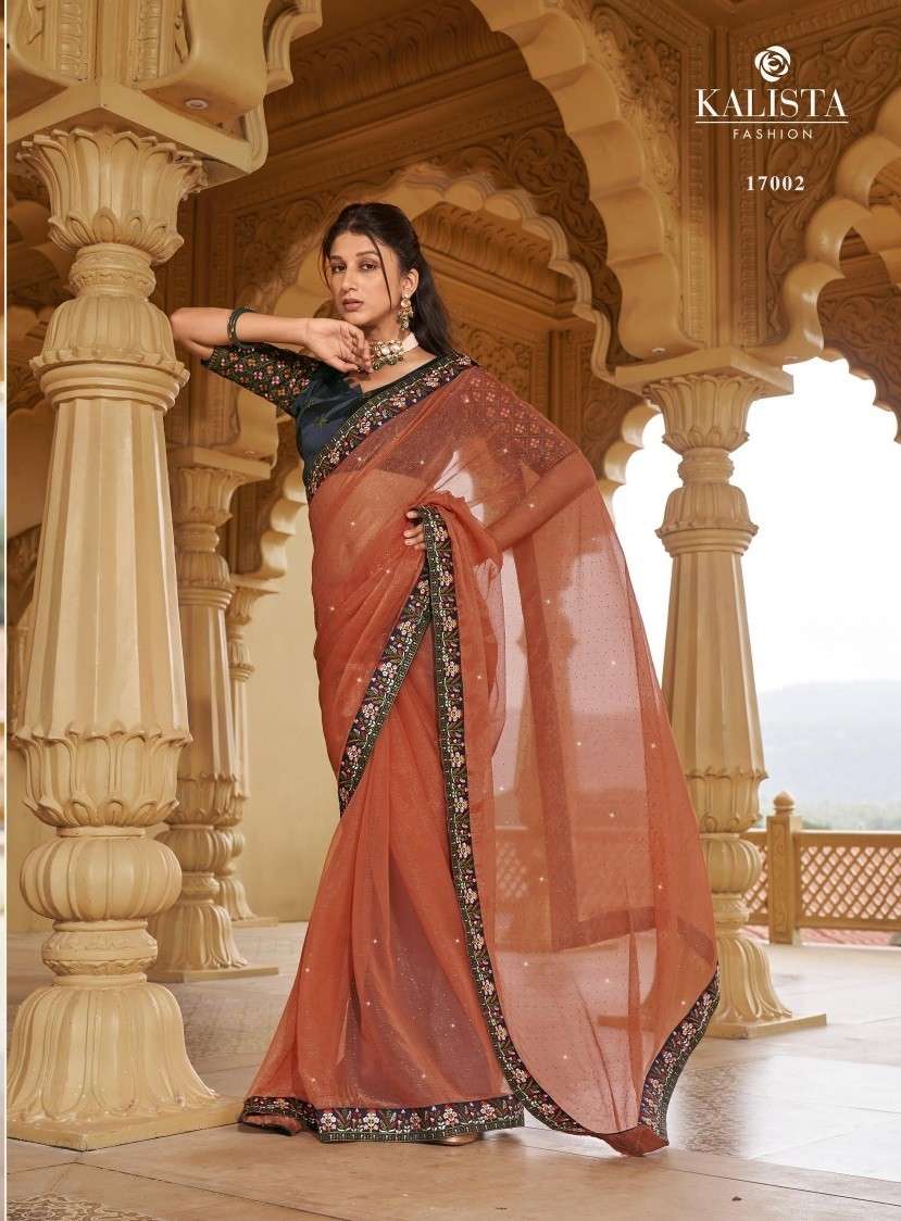 Kalishta Jashn Designer Vichitra Silk Saree Wholesale catalog