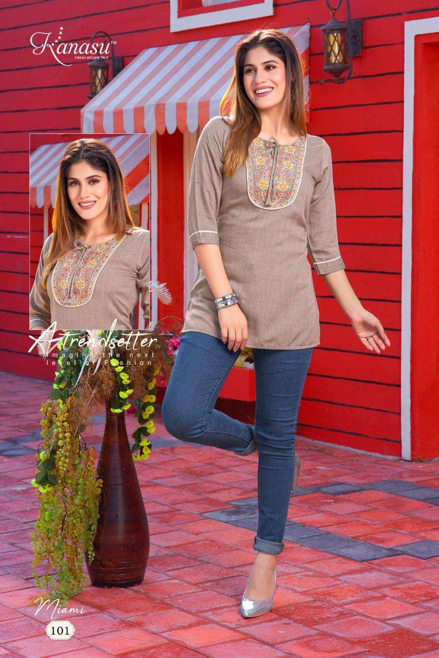 KANASU MIAMI KURTI Wholesale catalog
