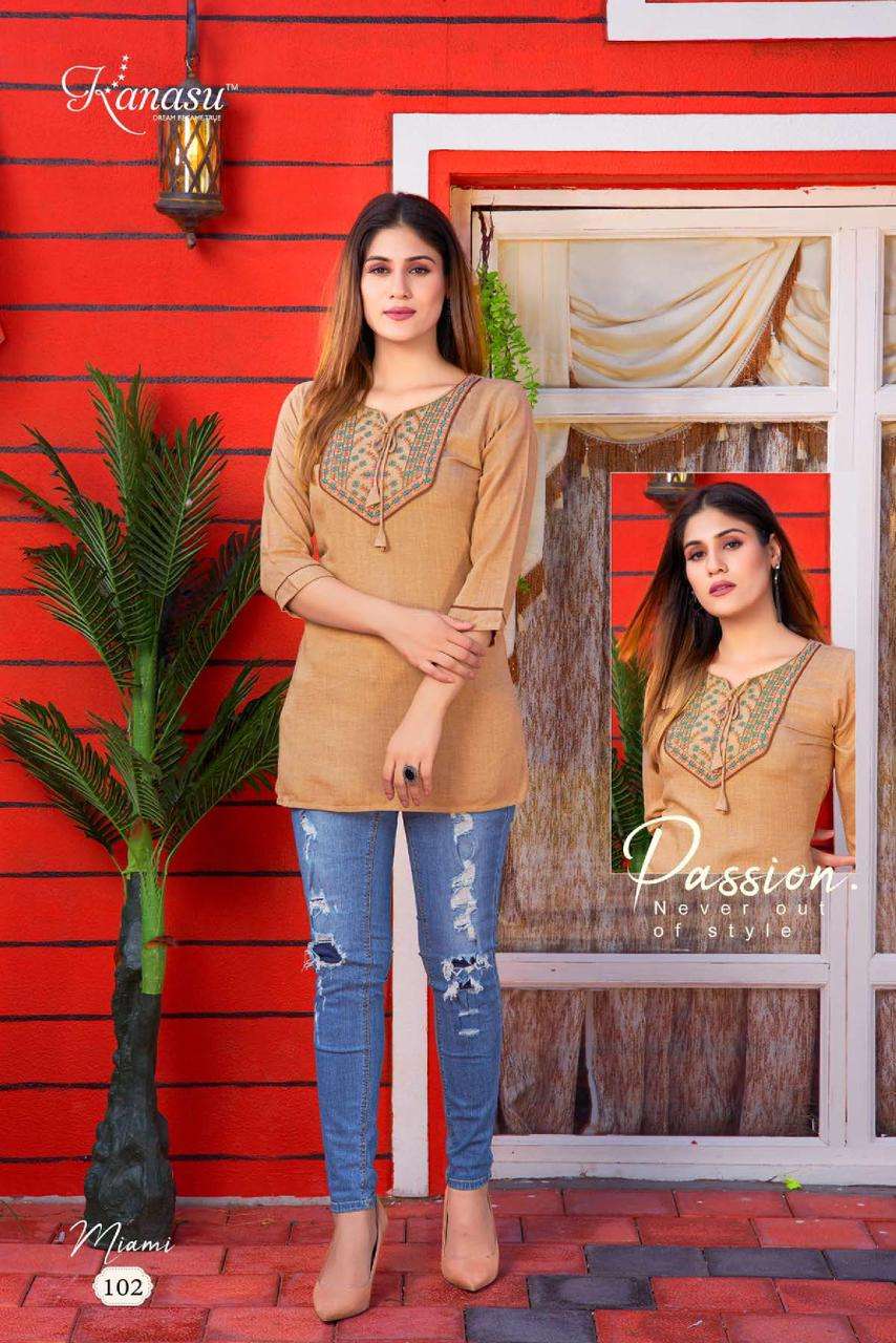 KANASU MIAMI KURTI Wholesale catalog