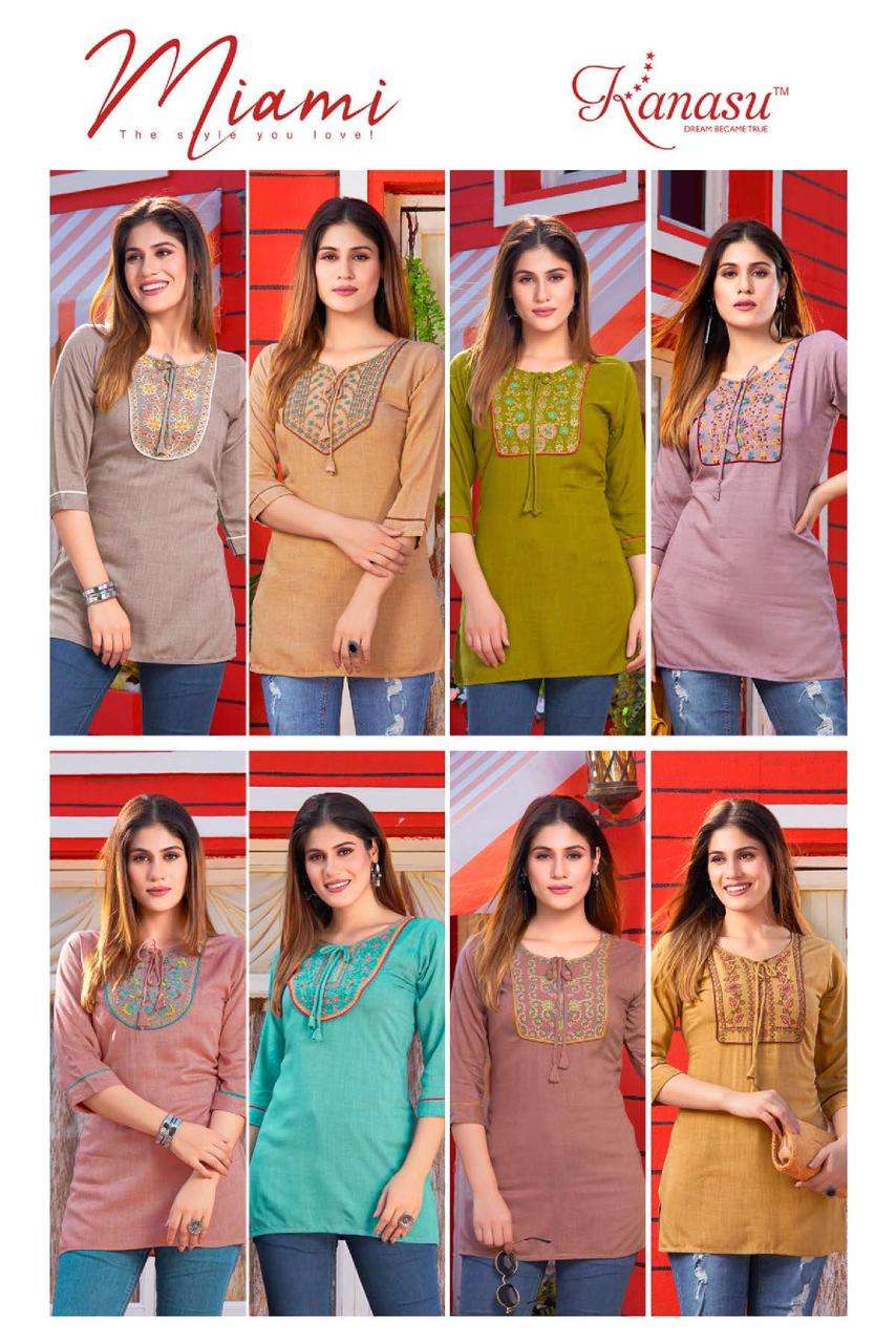 KANASU MIAMI KURTI Wholesale catalog