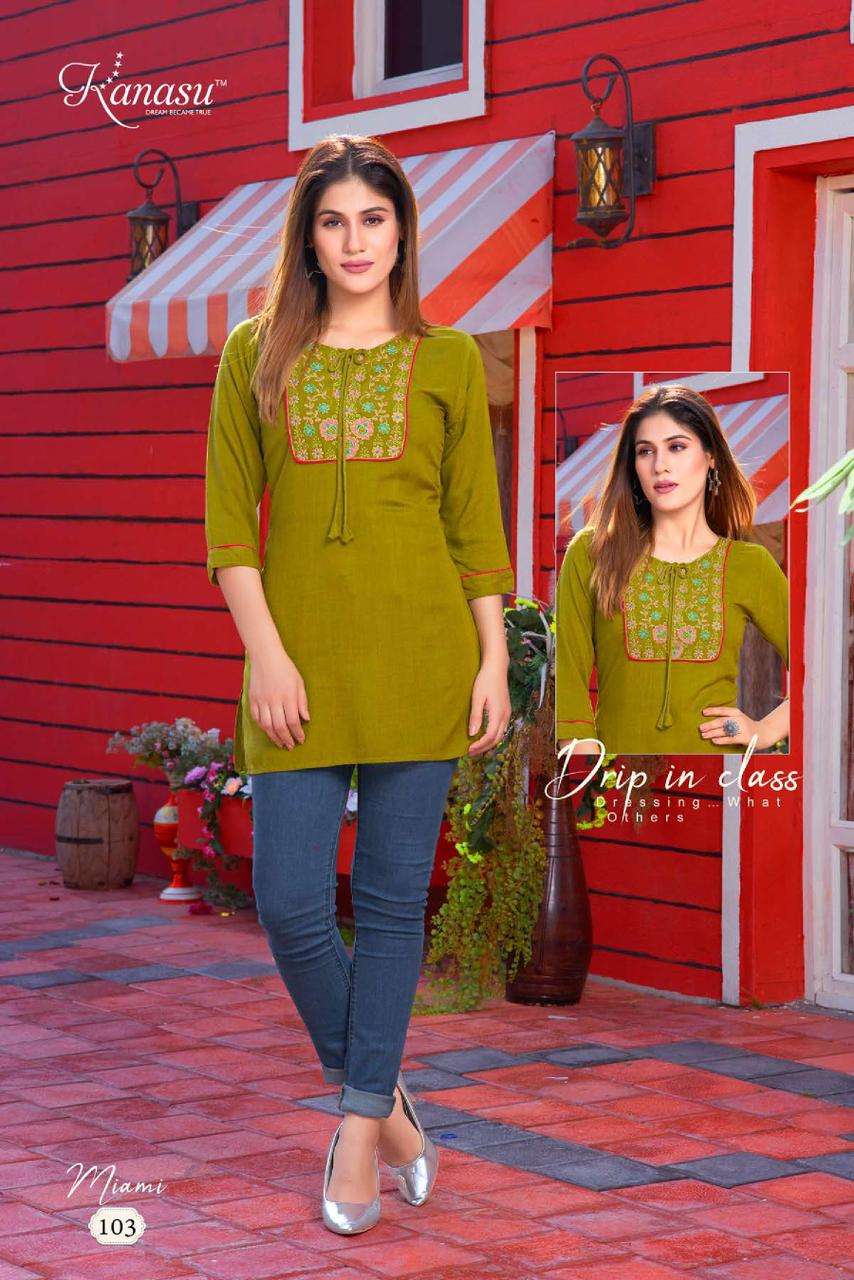 KANASU MIAMI KURTI Wholesale catalog