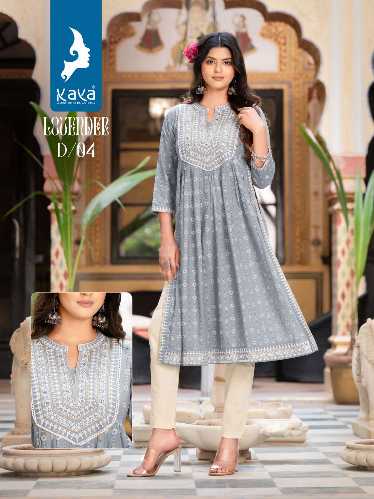KAYA LOVENDER NAIRA KURTI wholesale catalog