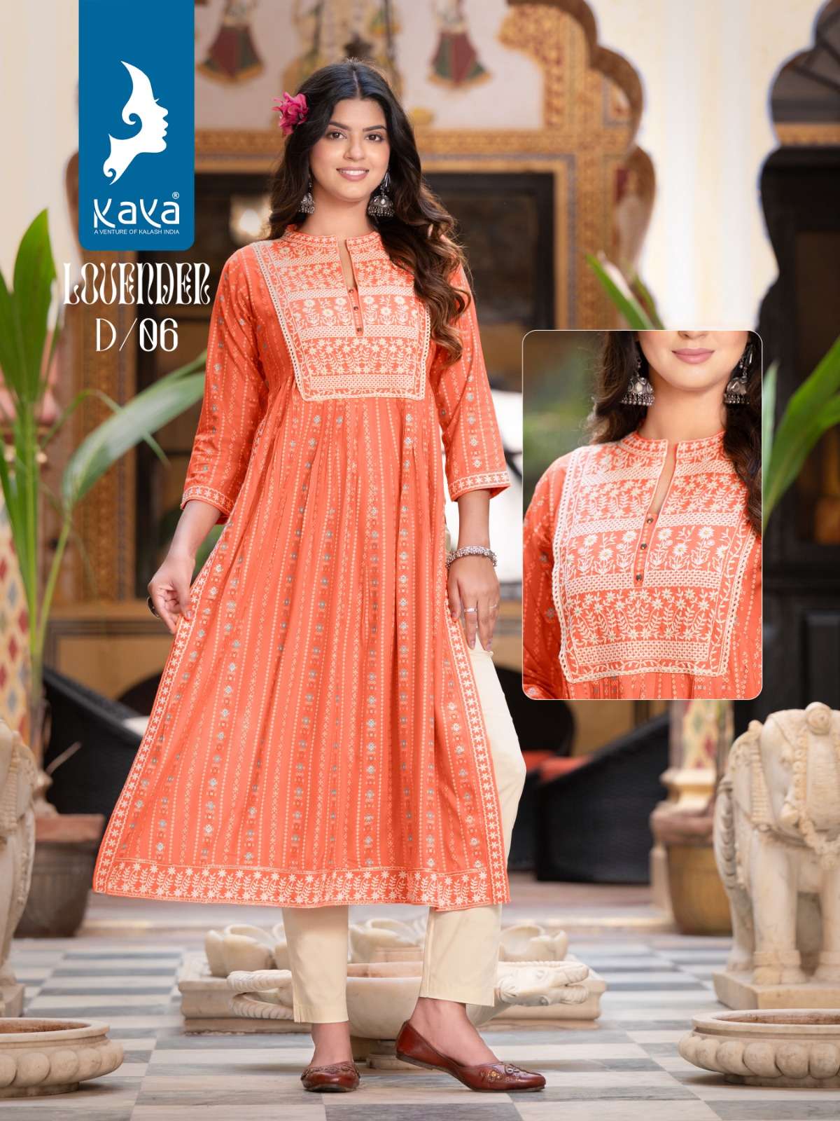 KAYA LOVENDER NAIRA KURTI wholesale catalog