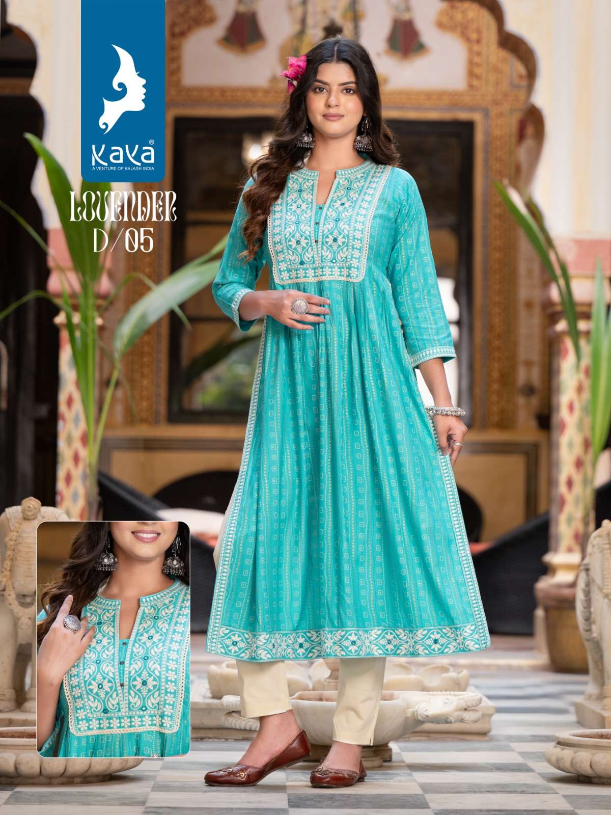 KAYA LOVENDER NAIRA KURTI wholesale catalog