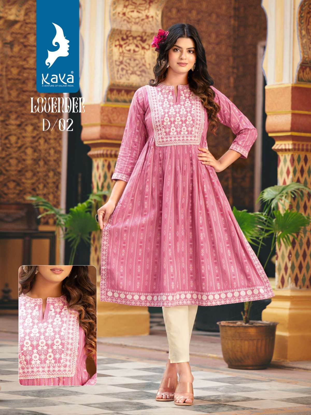 KAYA LOVENDER NAIRA KURTI wholesale catalog