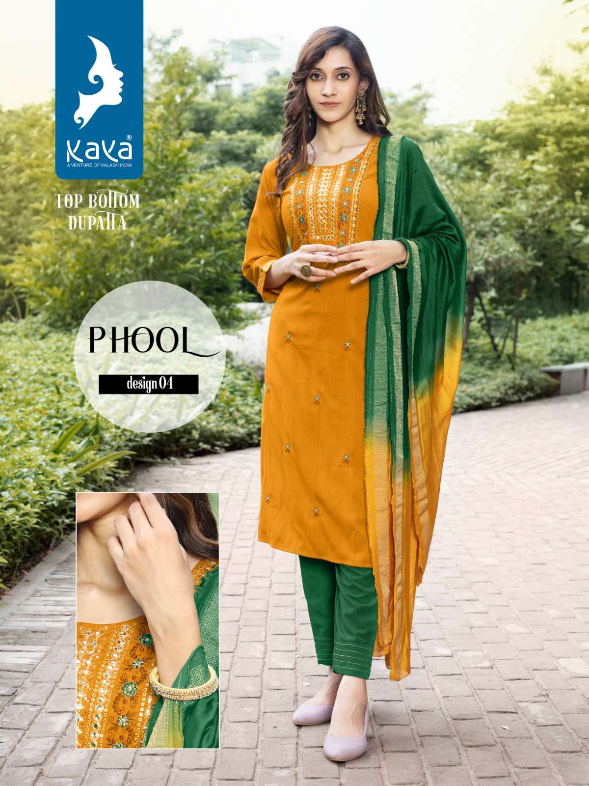 KAYA PHOOL RAYON KURTI Wholesale catalog