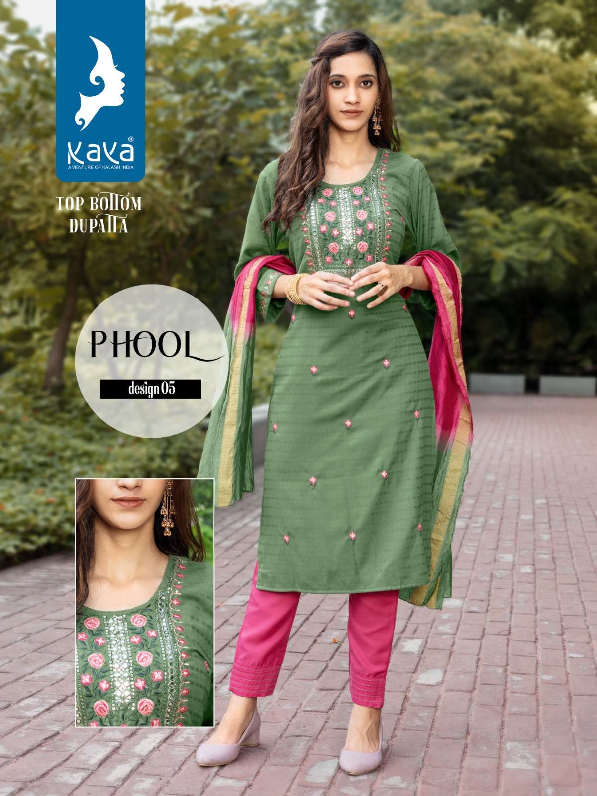 KAYA PHOOL RAYON KURTI Wholesale catalog