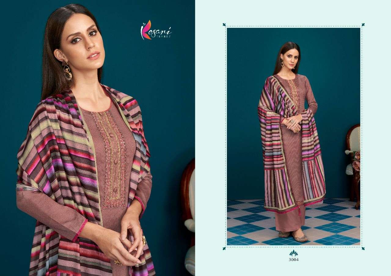 KESARI TRENDZ ZENIA Heavy Jam Cottan With Heavy Embroidery  Salwar Kameez Wholesale catalog