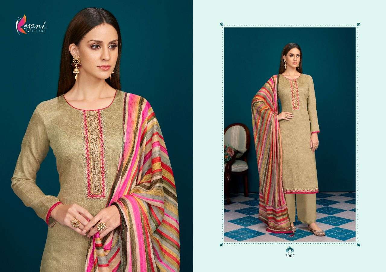 KESARI TRENDZ ZENIA Heavy Jam Cottan With Heavy Embroidery  Salwar Kameez Wholesale catalog