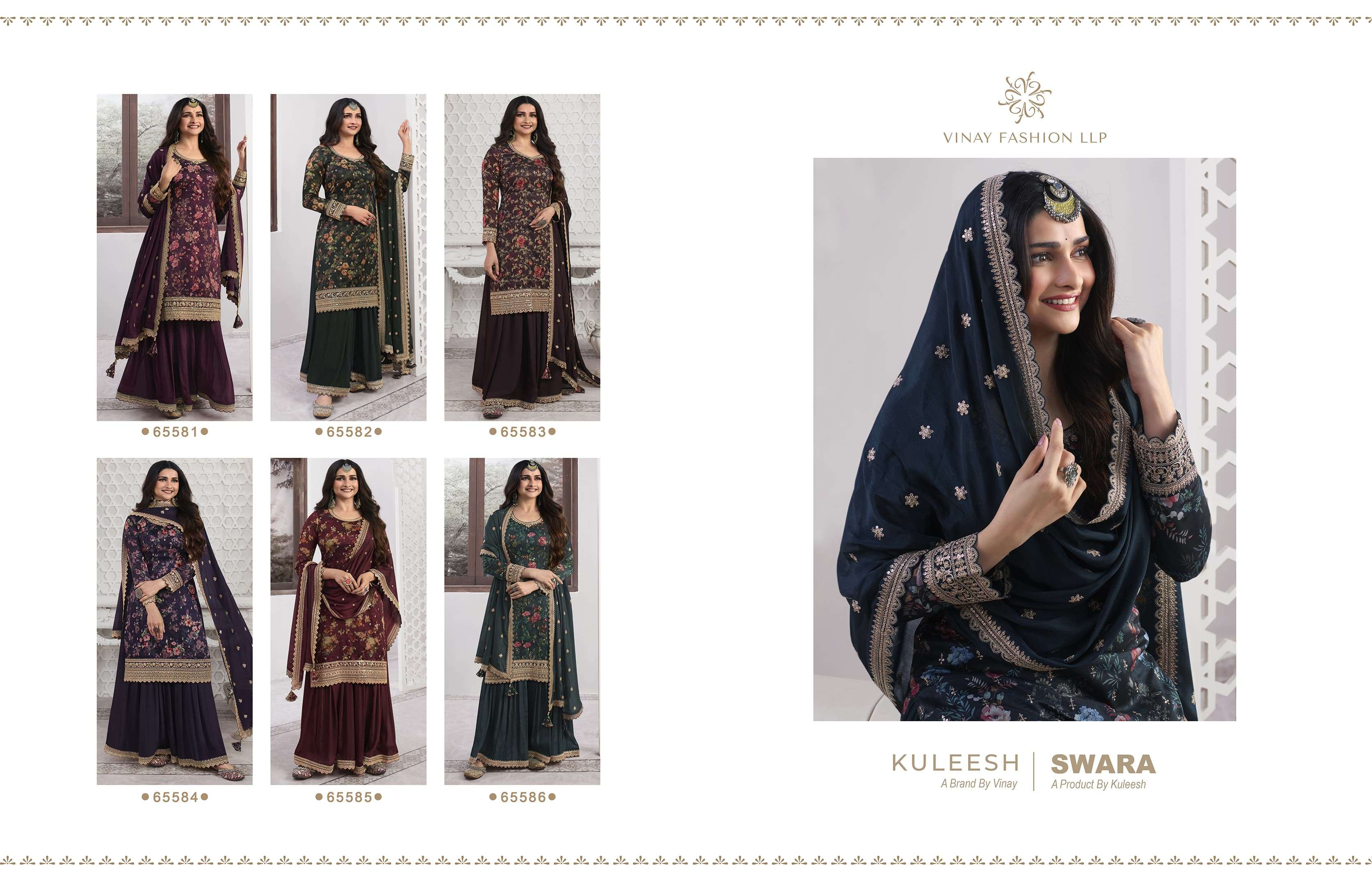 KULEESH SWARA Salwar Kameez Wholesale catalog