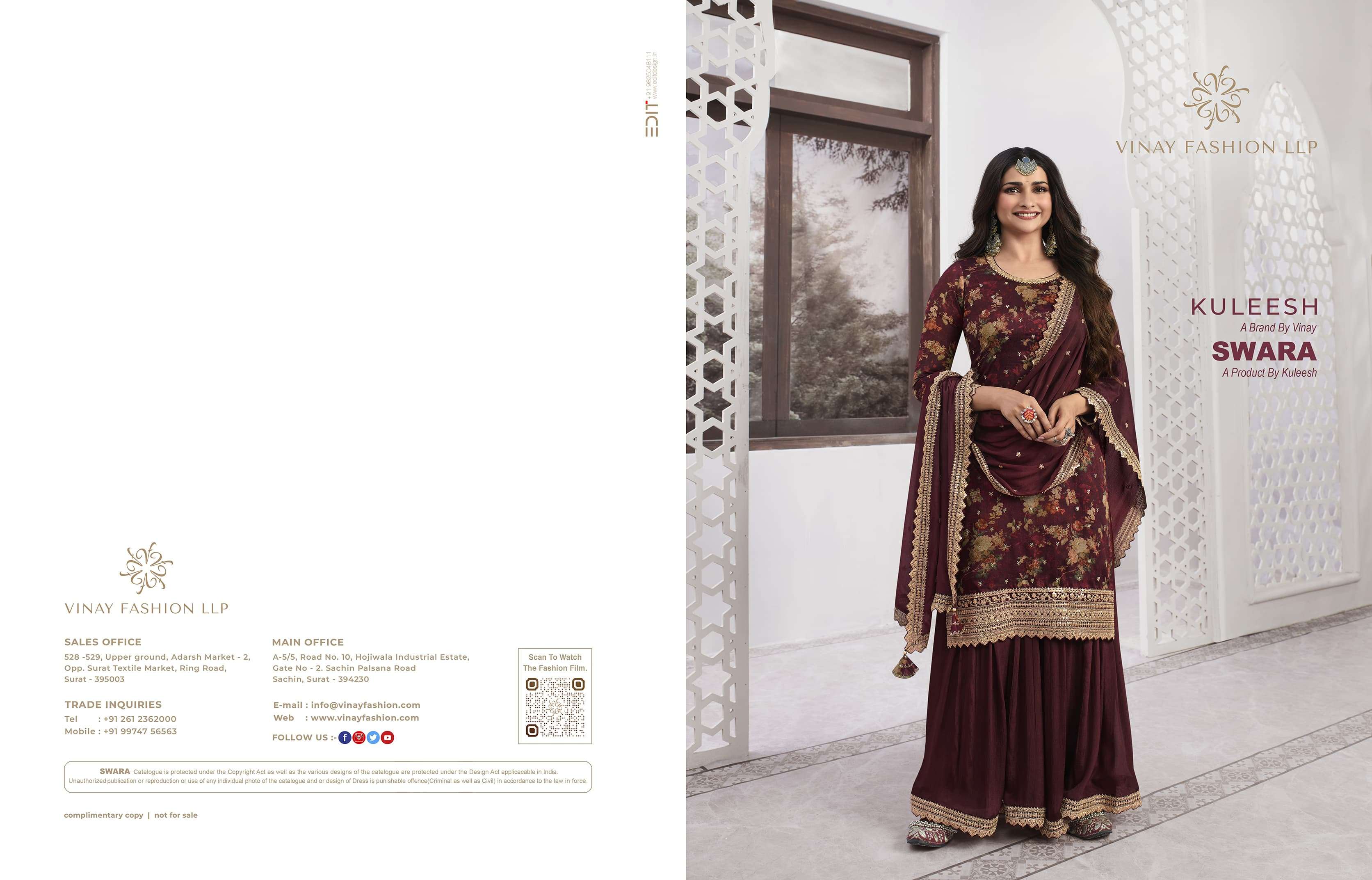 KULEESH SWARA Salwar Kameez Wholesale catalog