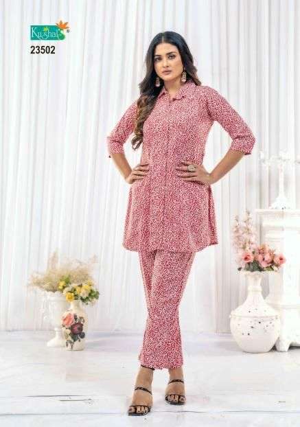 KUSHAL ZARA Co-Ord Set Kurti Wholesale catalog
