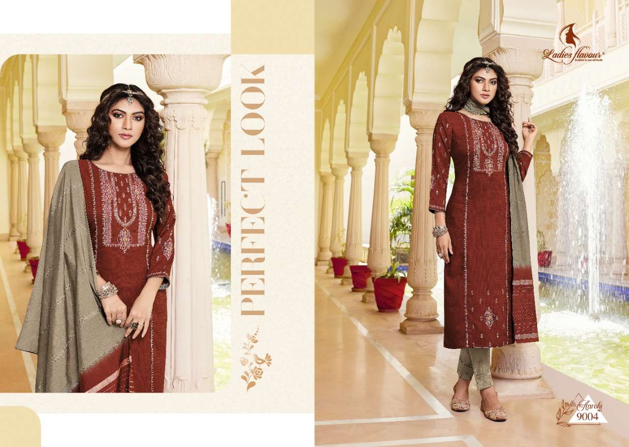 Ladies Flavour Aarohi Vol 9 Chinon Kurti Wholesale catalog