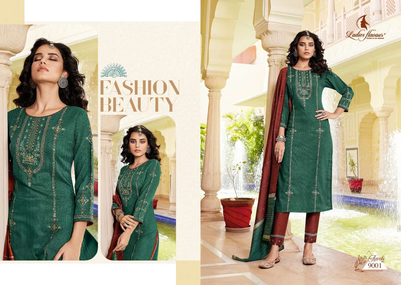 Ladies Flavour Aarohi Vol 9 Chinon Kurti Wholesale catalog