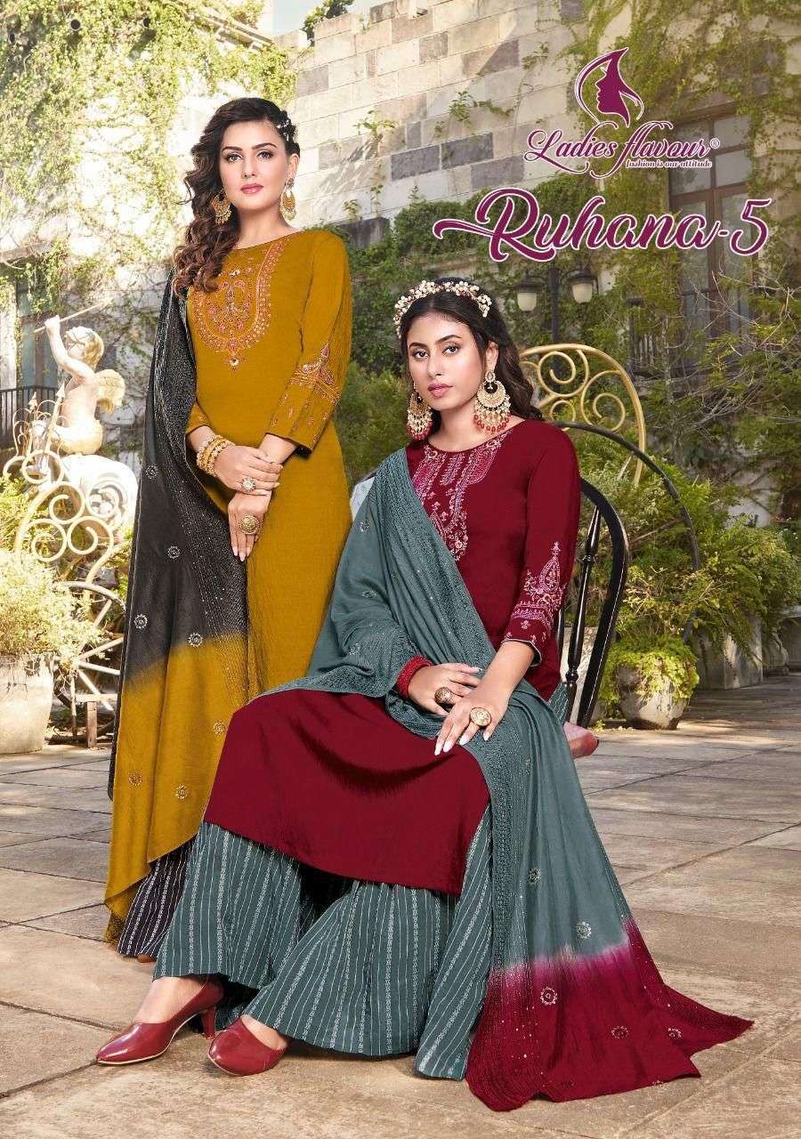 Ladies Flavour Ruhana Vol 5 Kurti Wholesale catalog
