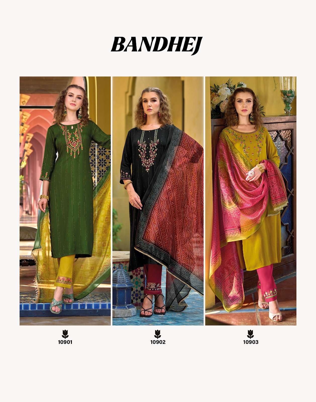 LILY & LALI BANDHEJ Kurti Wholesale catalog