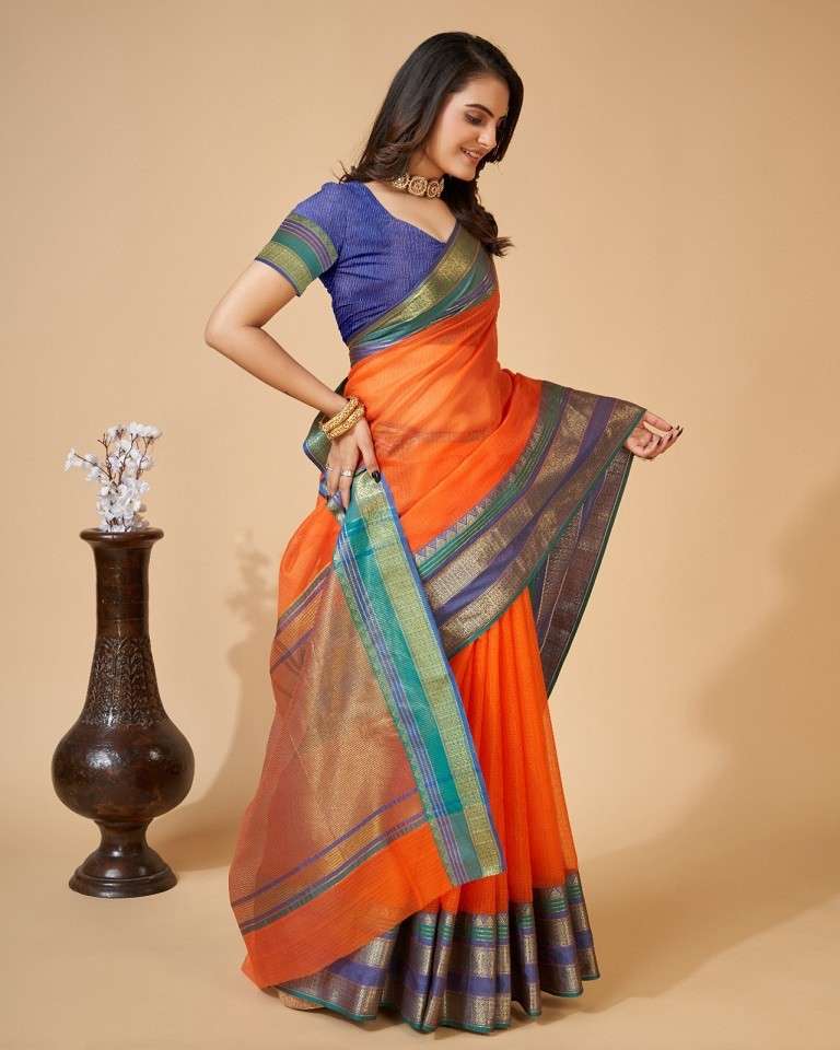 Maahi 116 Casual Wear Kota Doriya Cotton Saree Wholesale catalog