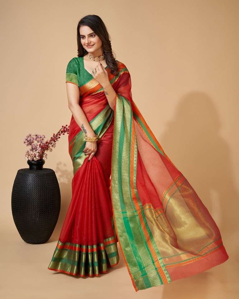 Maahi 116 Casual Wear Kota Doriya Cotton Saree Wholesale catalog