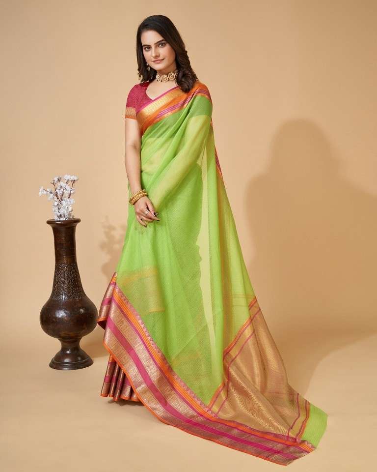 Maahi 116 Casual Wear Kota Doriya Cotton Saree Wholesale catalog