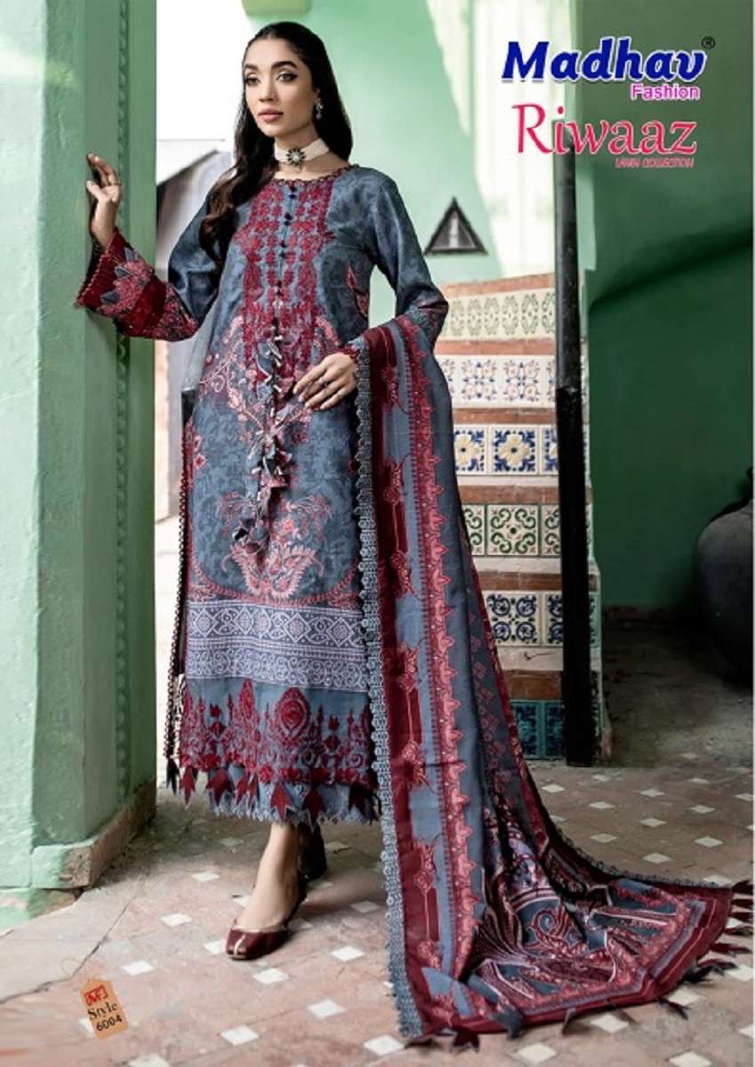 Madhav RIwaaz Vol-6 – Dress Material -  Wholesale Catalog