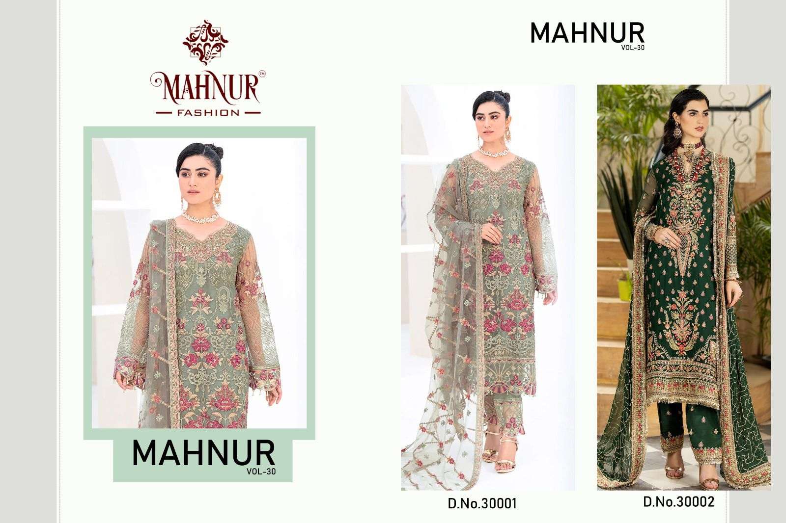 Mahnur Vol 30 Hit List Bridal Designer Pakistani Salwar Suits wholesale catalog