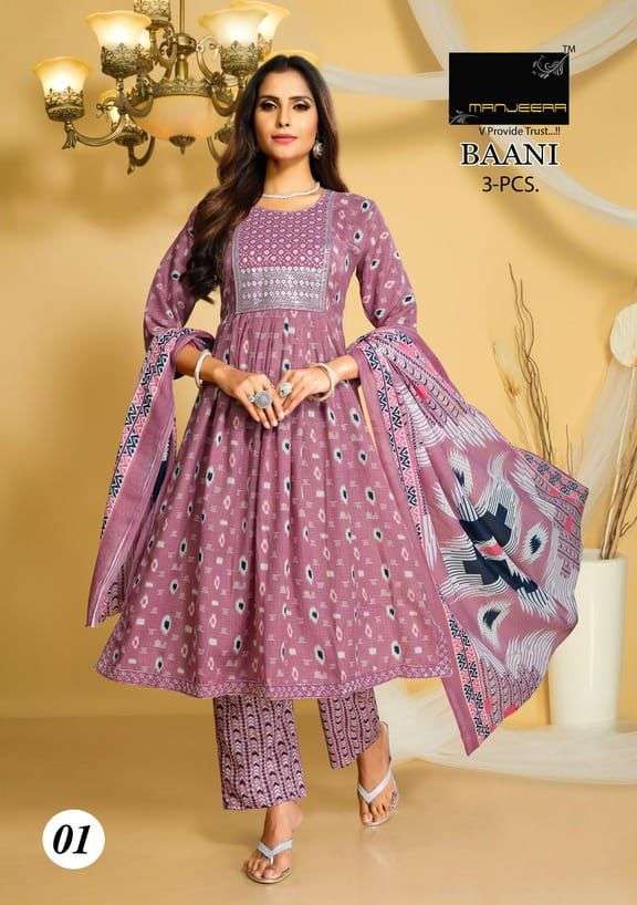 MANJEERA BAANI Naira CUT Kurti Wholesale catalog