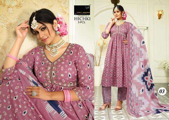MANJEERA HITCHKI Aaliya Cut  Kurti Wholesale catalog