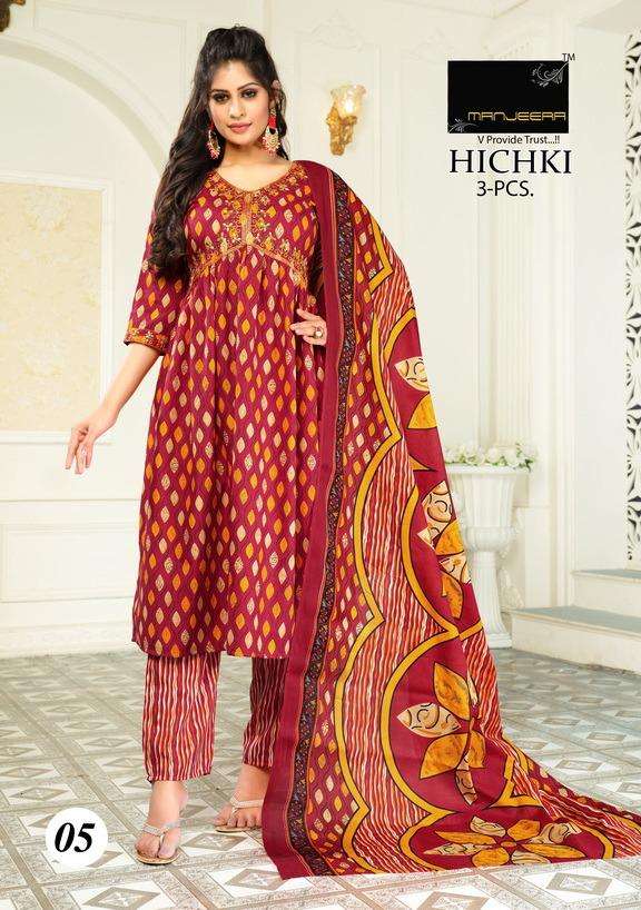 MANJEERA HITCHKI Aaliya Cut  Kurti Wholesale catalog