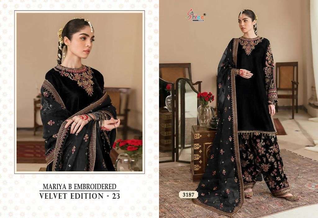 MARIA B VELVET EDITION - 23 Salwar Kameez Wholesale catalog