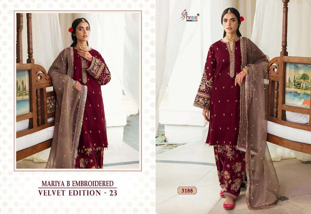 MARIA B VELVET EDITION - 23 Salwar Kameez Wholesale catalog