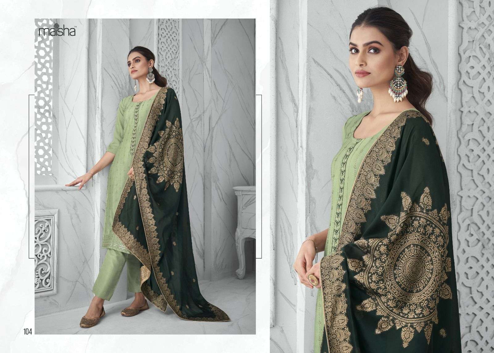 MASAKALI pure chinon top with BEAUTIFUL EMBROIDERY Salwar Kameez Wholesale catalog