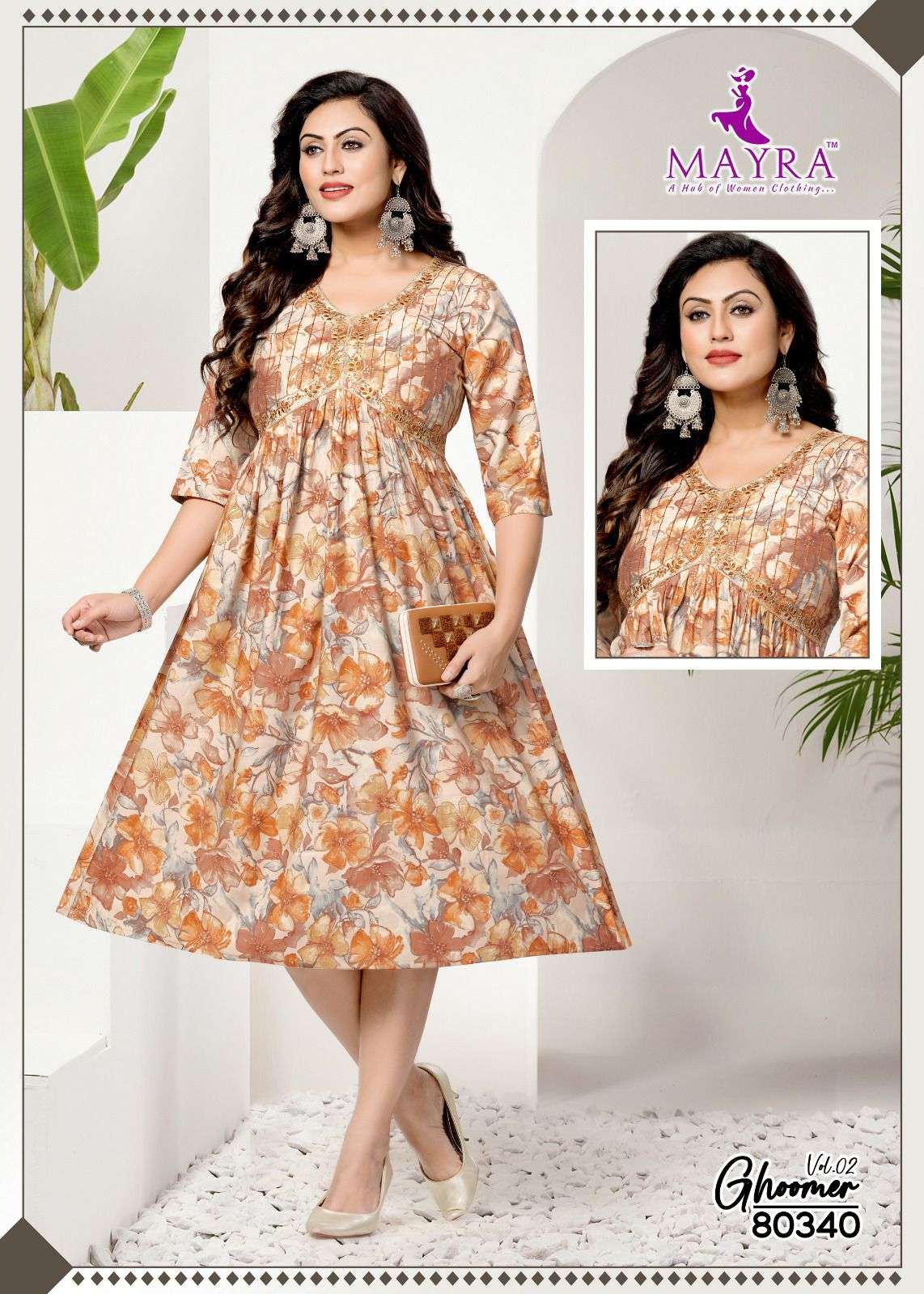MAYRA GHOOMER vol-2 Kurti Wholesale catalog
