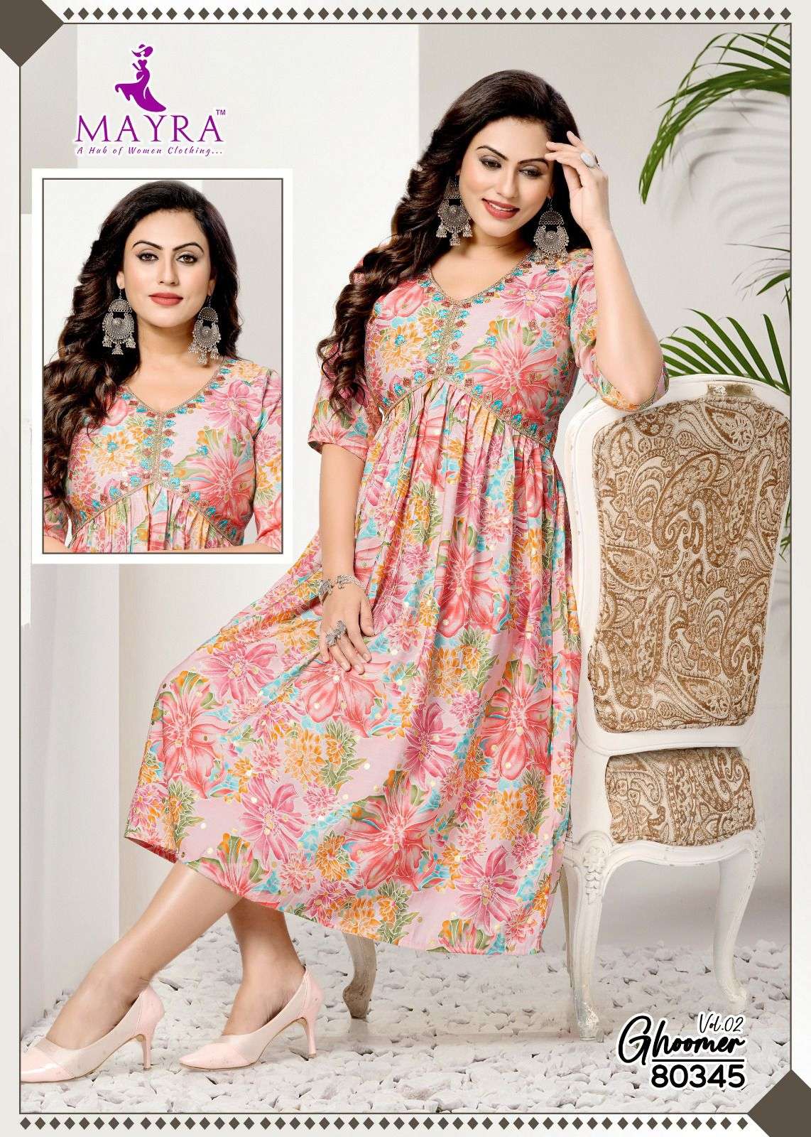 MAYRA GHOOMER vol-2 Kurti Wholesale catalog