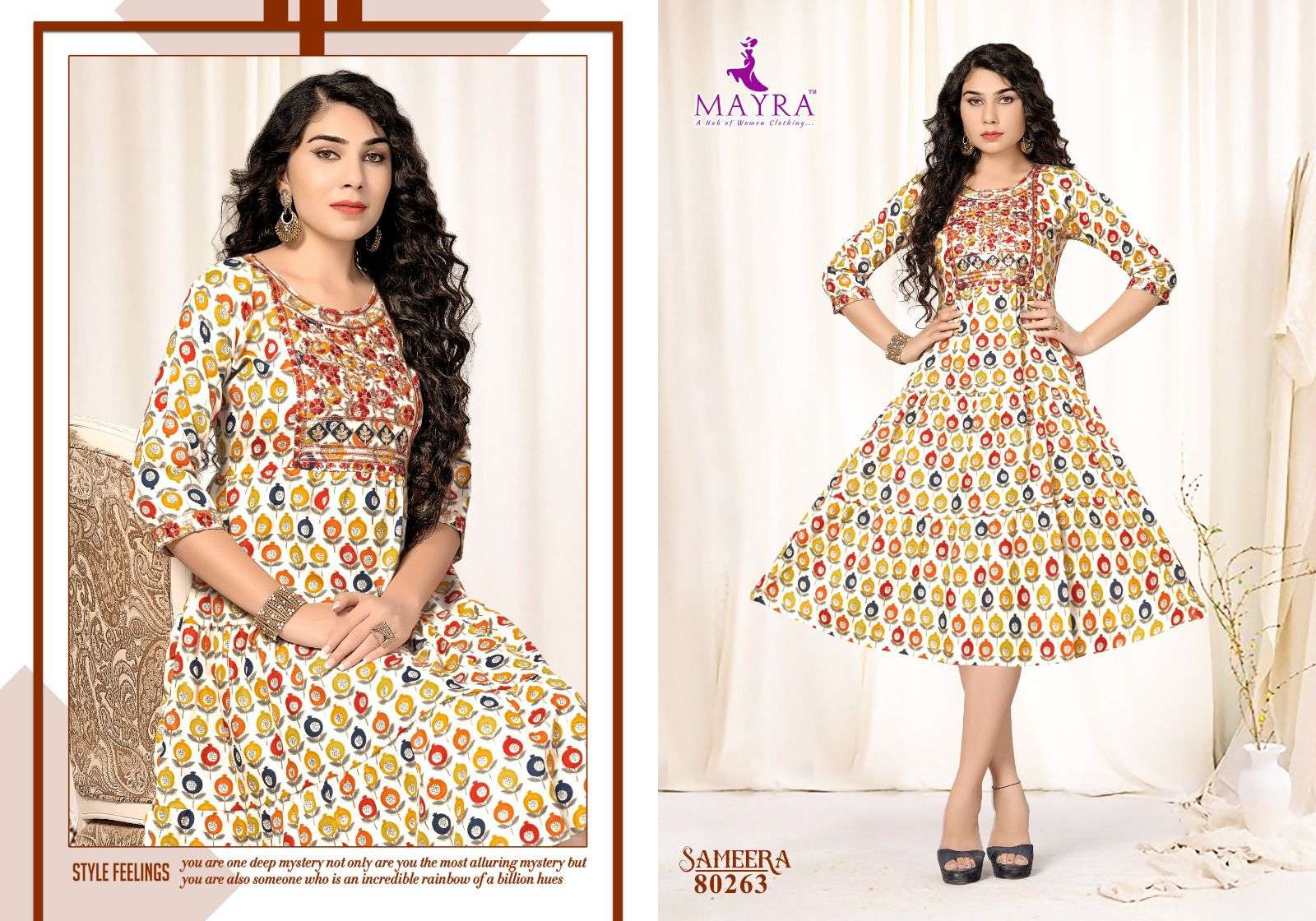 MAYRA SAMEERA Kurti Wholesale catalog