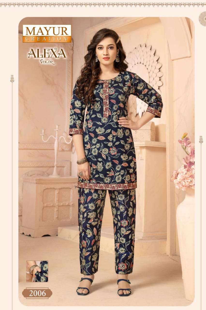 Mayur Alexa Vol-2 – Co-Ord Sets - Wholesale Catalog
