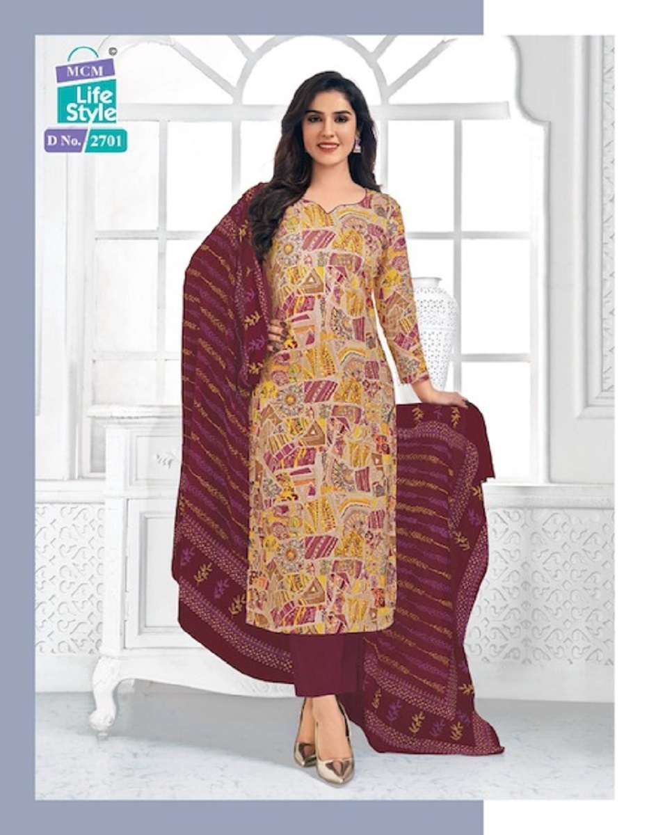 MCM Priyalaxmi Vol-27 – Dress Material - Wholesale Catalog