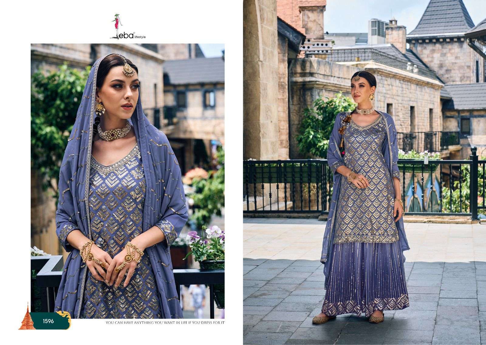 MEHAK  Heavy foux Georgette with emboidery Readymade Pakistani Suits Wholesale catalog