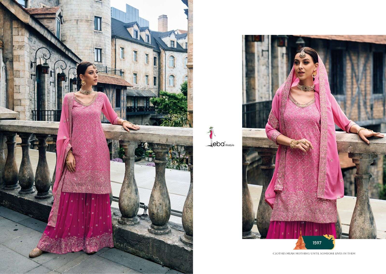 MEHAK  Heavy foux Georgette with emboidery Readymade Pakistani Suits Wholesale catalog