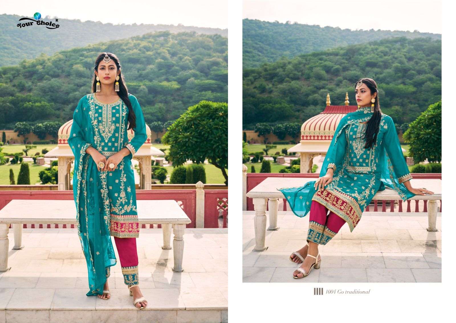 MINNAZ Readymade Orange Roman silk Salwar Kameez Wholesale catalog